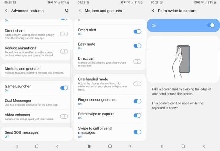 Cara Screenshot Samsung Galaxy A12 Cara Screenshot Samsung Galaxy A12 Menggunakan Palm Swipe to Capture
