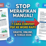 Aplikasi Convert PDF ke Word Online Gratis & Tidak Berantakan