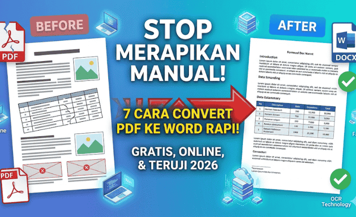 Aplikasi Convert PDF ke Word Online Gratis & Tidak Berantakan
