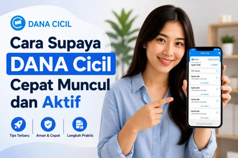 DANA Cicil Belum Muncul? Ini Trik Supaya Cepat Muncul dan Aktif Trik Supaya DANA Cicil Cepat Muncul dan Aktif
